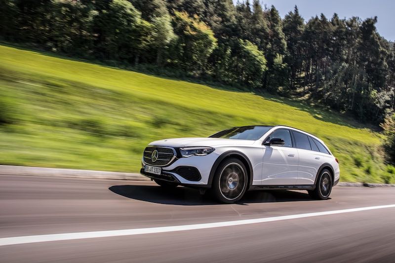The new Mercedes Benz E 450 sedan is more digital and ready to drive on all roads
